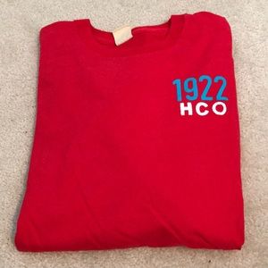 Long sleeve red hollister shirt